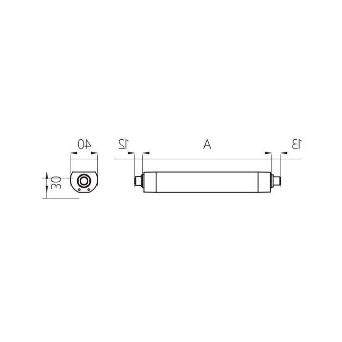 功率10.5W、尺寸A= 365 mm x 40 mm、MLAL-27-SDN、A40041